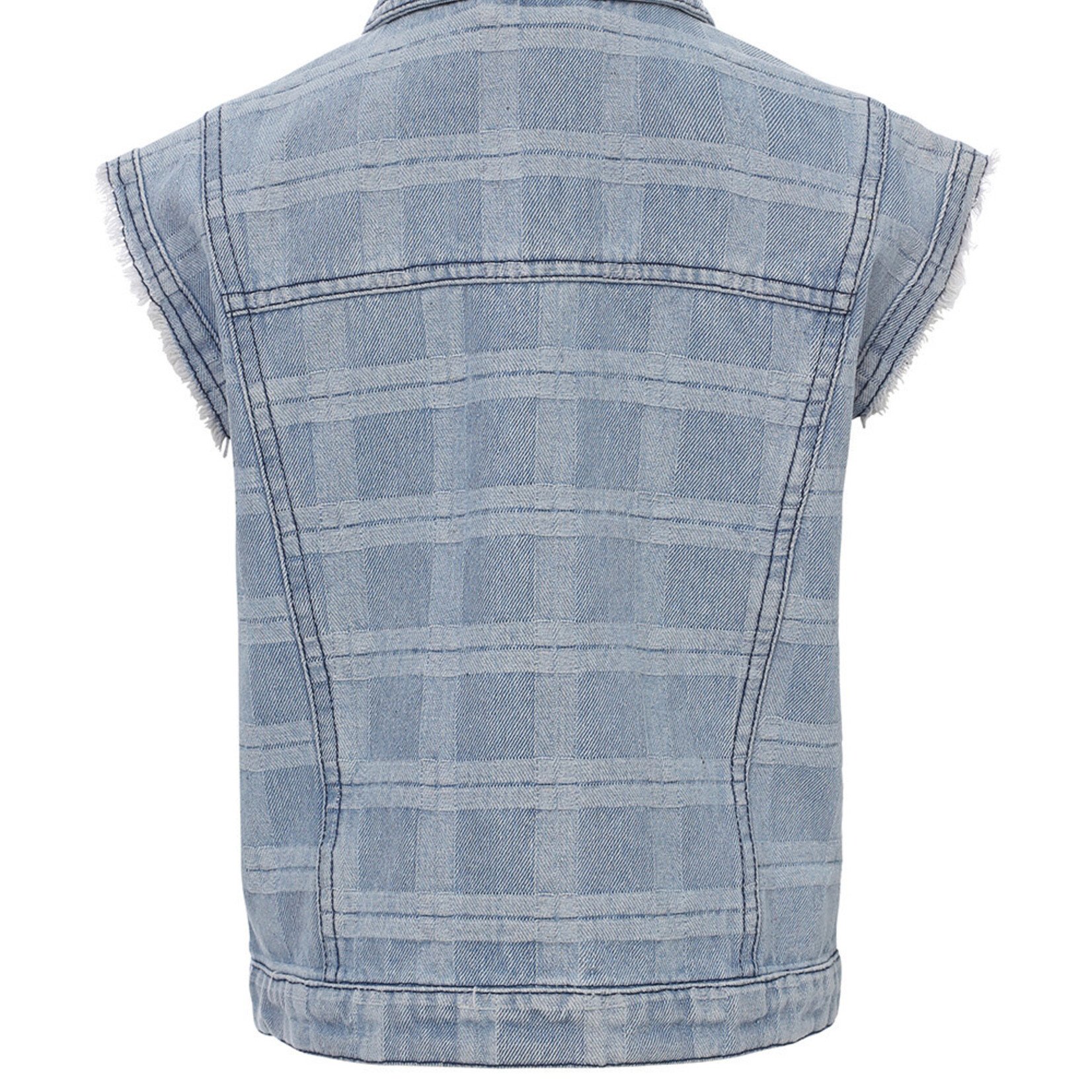 Looxs 10sixteen 10Sixteen check denim gilet check denim