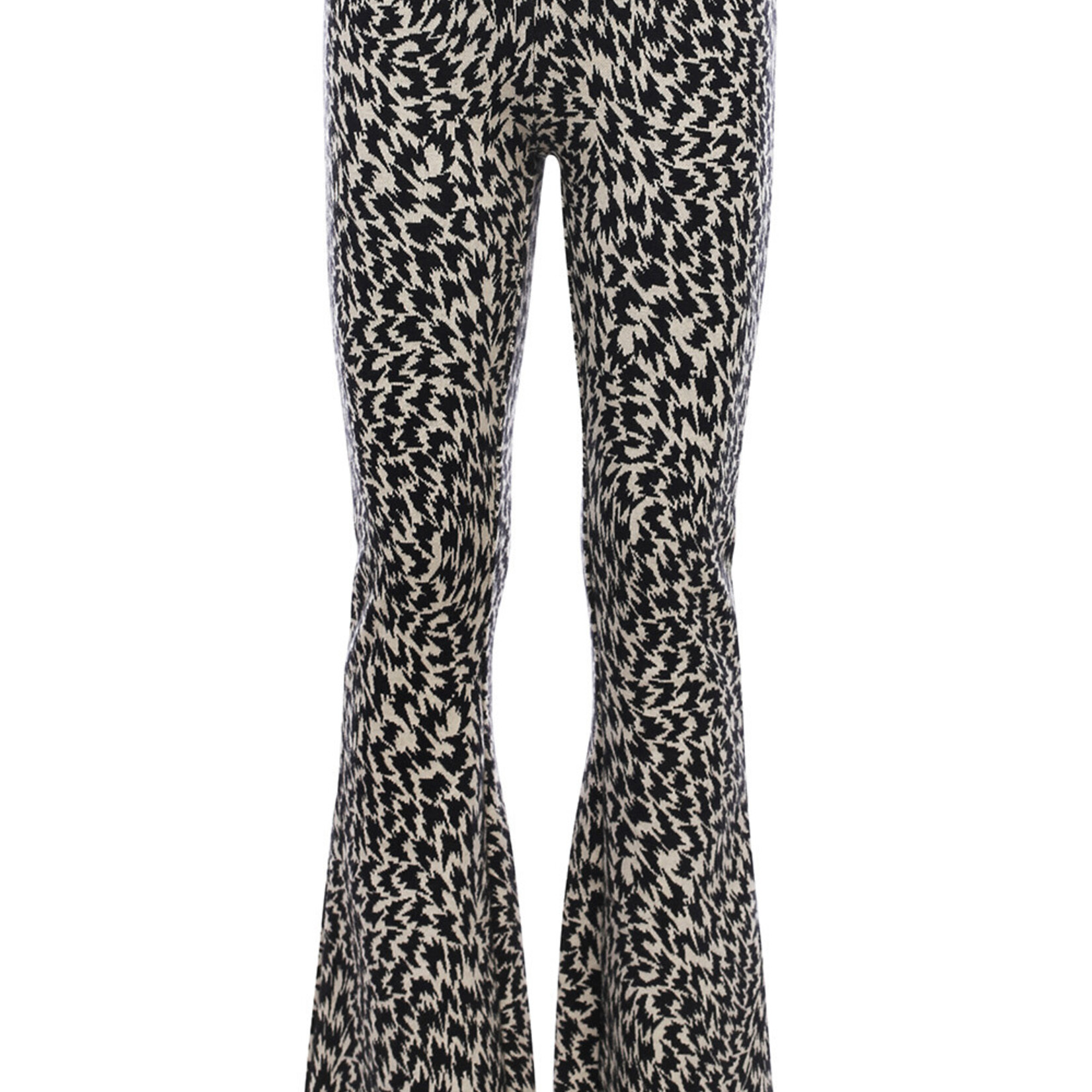 Looxs 10sixteen 10Sixteen jacquard flare pants antra spots