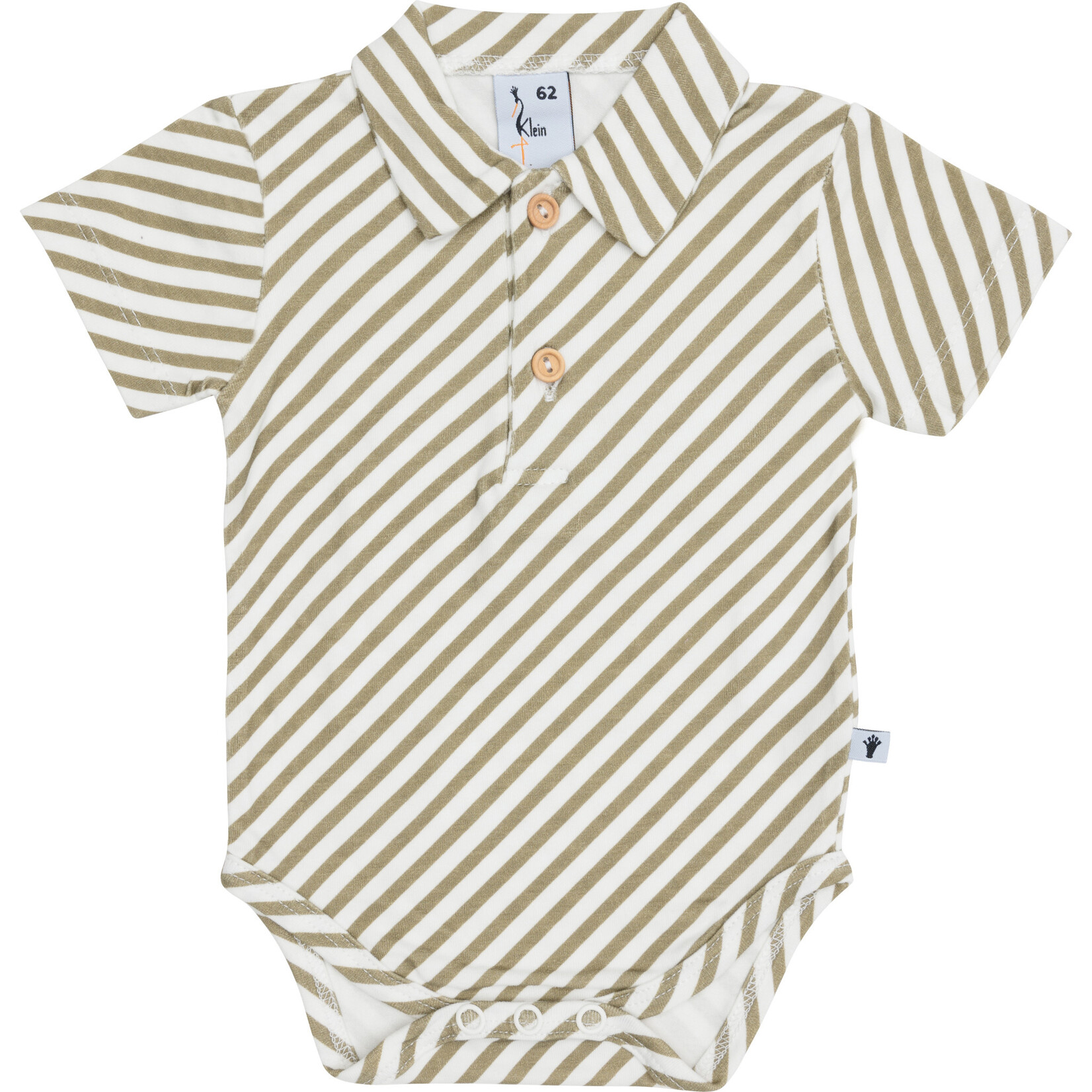 Klein Baby Polobody stripe off white/twill