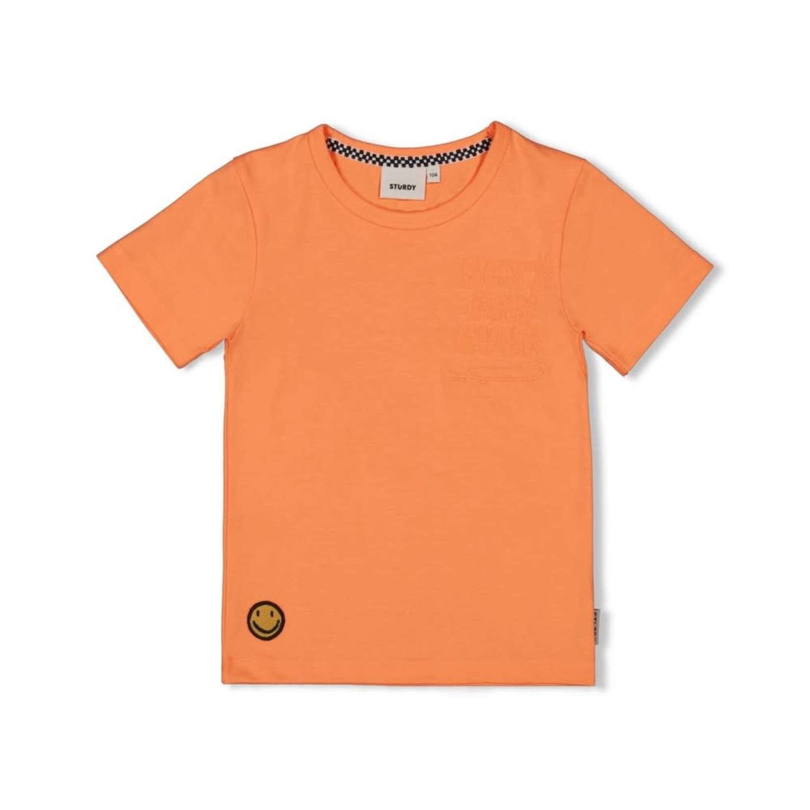 Sturdy T-shirt – Checkmate neon oranje