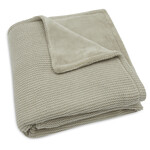 Jollein Deken Wieg 75x100cm Basic Knit Olive Green/Fleece