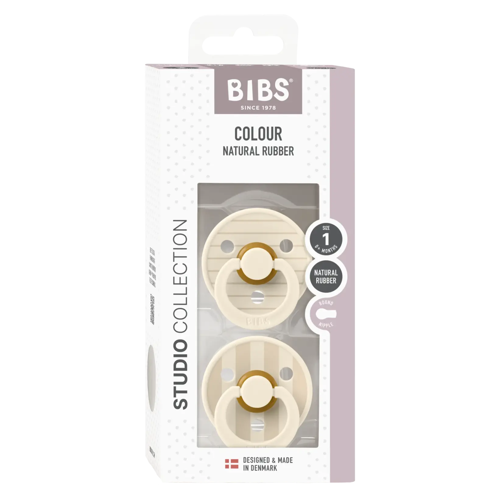 Bibs BIBS Studio Colour Pin 2 pack Ivory/Vanilla size 1