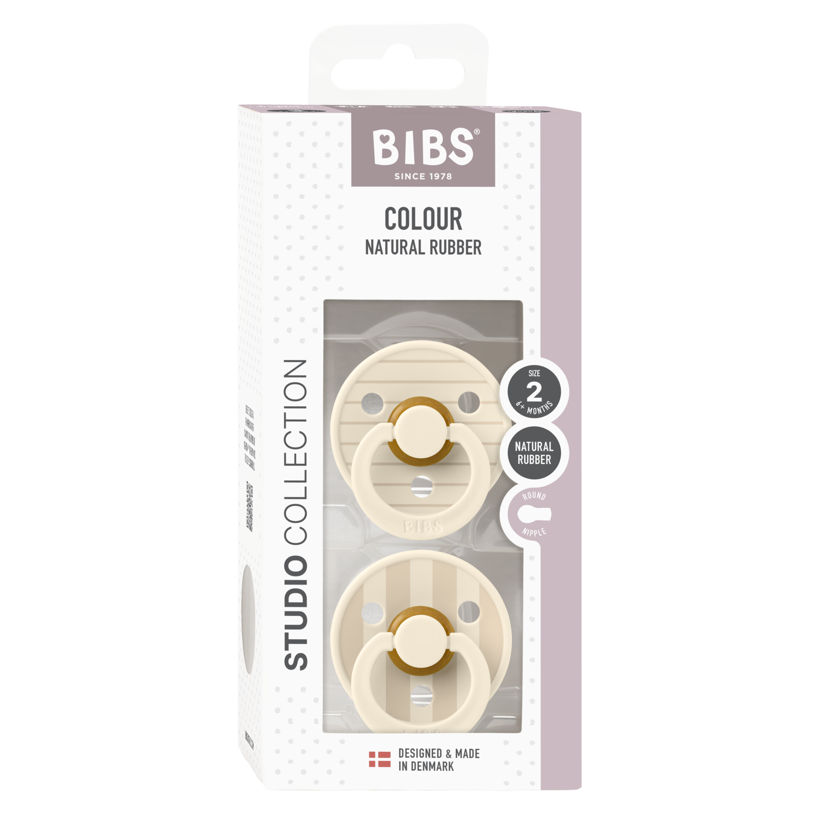Bibs BIBS Studio Colour Pin 2 pack Ivory/Vanilla size 2