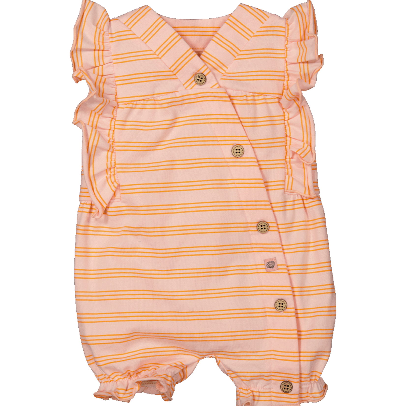 BESS Playsuit Striped strawberry pink