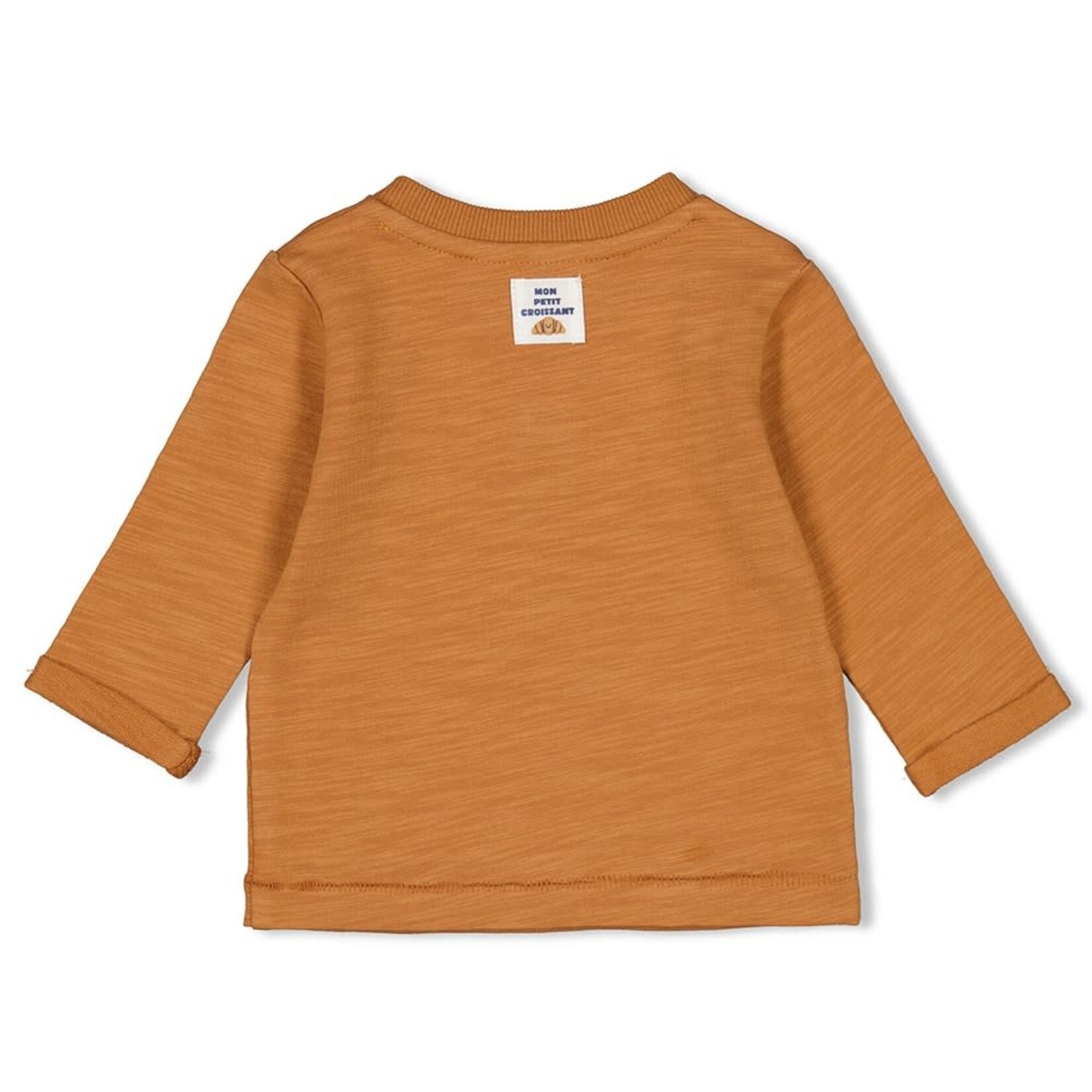 Feetje Longsleeve - Club Croissant camel