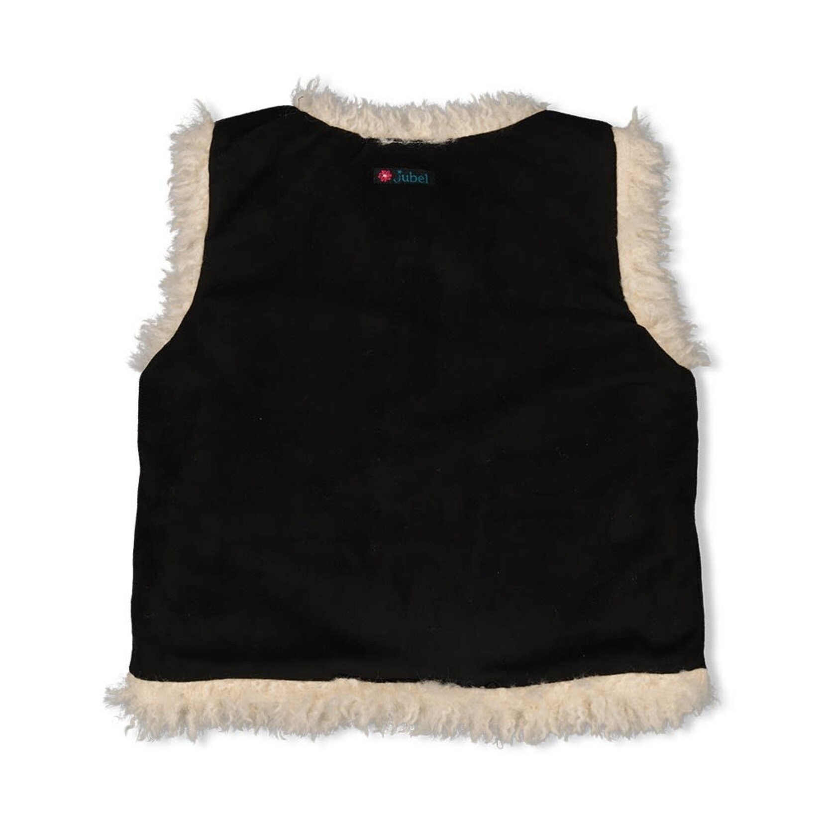 Jubel Omkeerbaar gilet suède look teddy - Girls Club antraciet