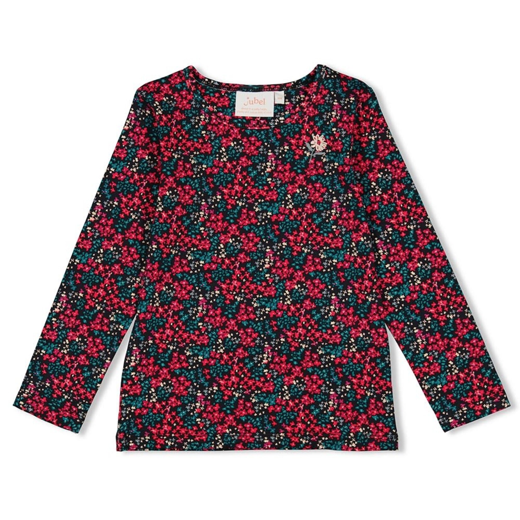 Jubel Longsleeve AOP - Girls Club  antraciet