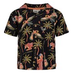 Sturdy Overhemd k/m AOP - Happy Rio antraciet