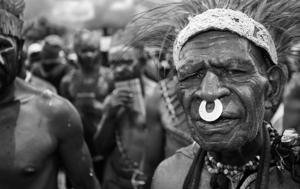 Man from africa with nose ring