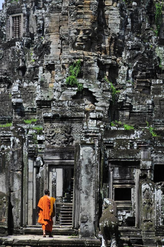 Buddhist monk in temple
