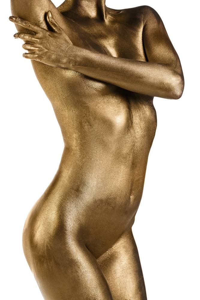 Naked body gold