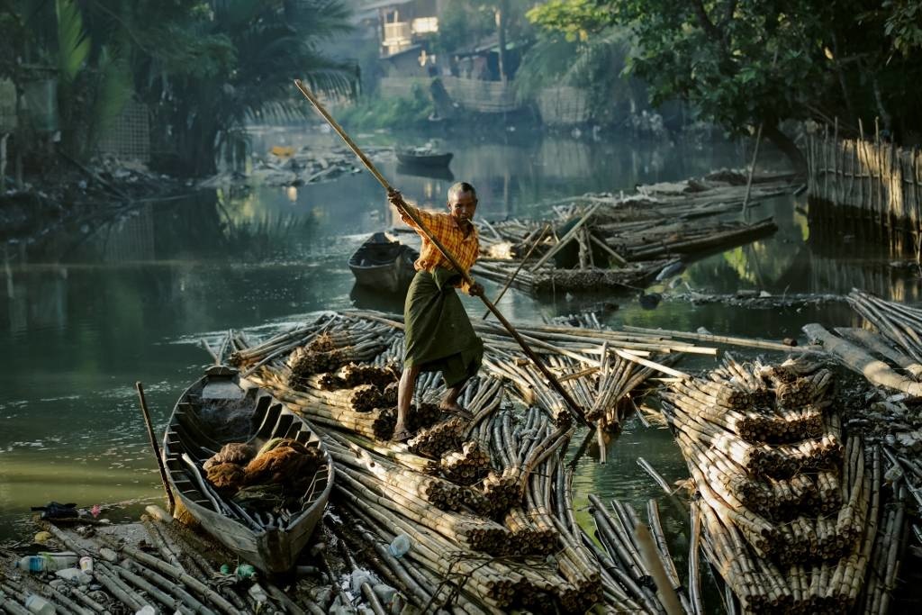 Bamboo market