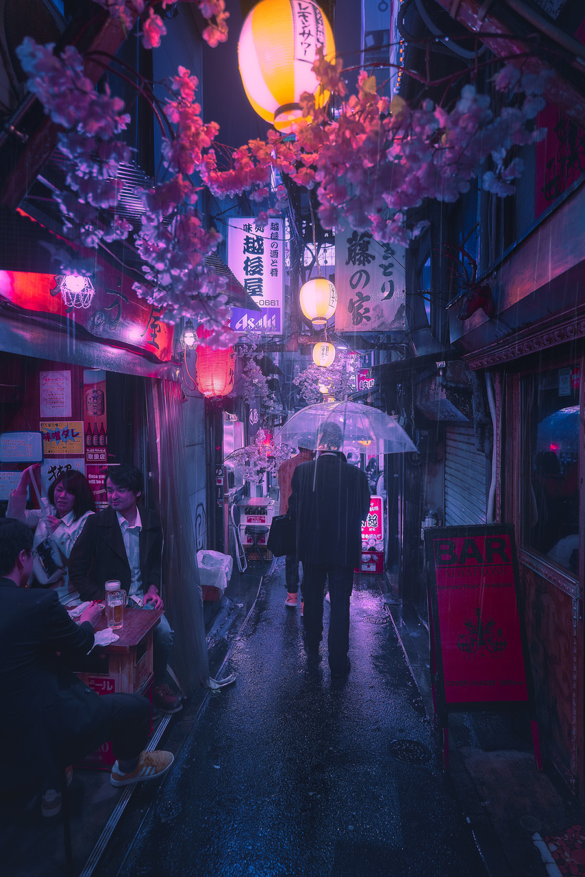 Tokyo Blue Rain II
