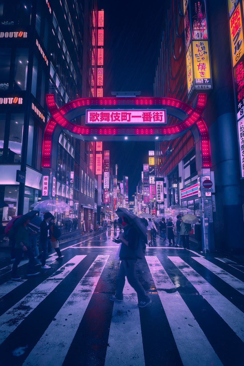 Tokyo Blue Rain III