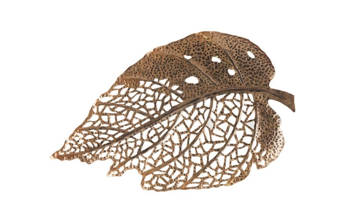 Birch Leaf wall art, Copper