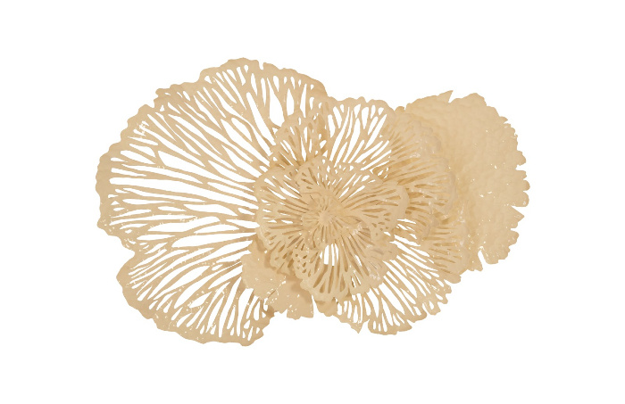 Flower wall art Ivory