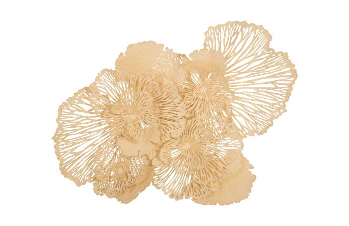 Flower wall art Ivory