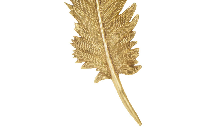 Feathers Wall Art, Gold set of 2