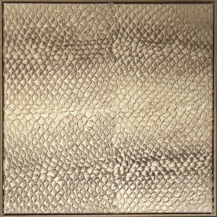 Pirarucu Leather Art - White