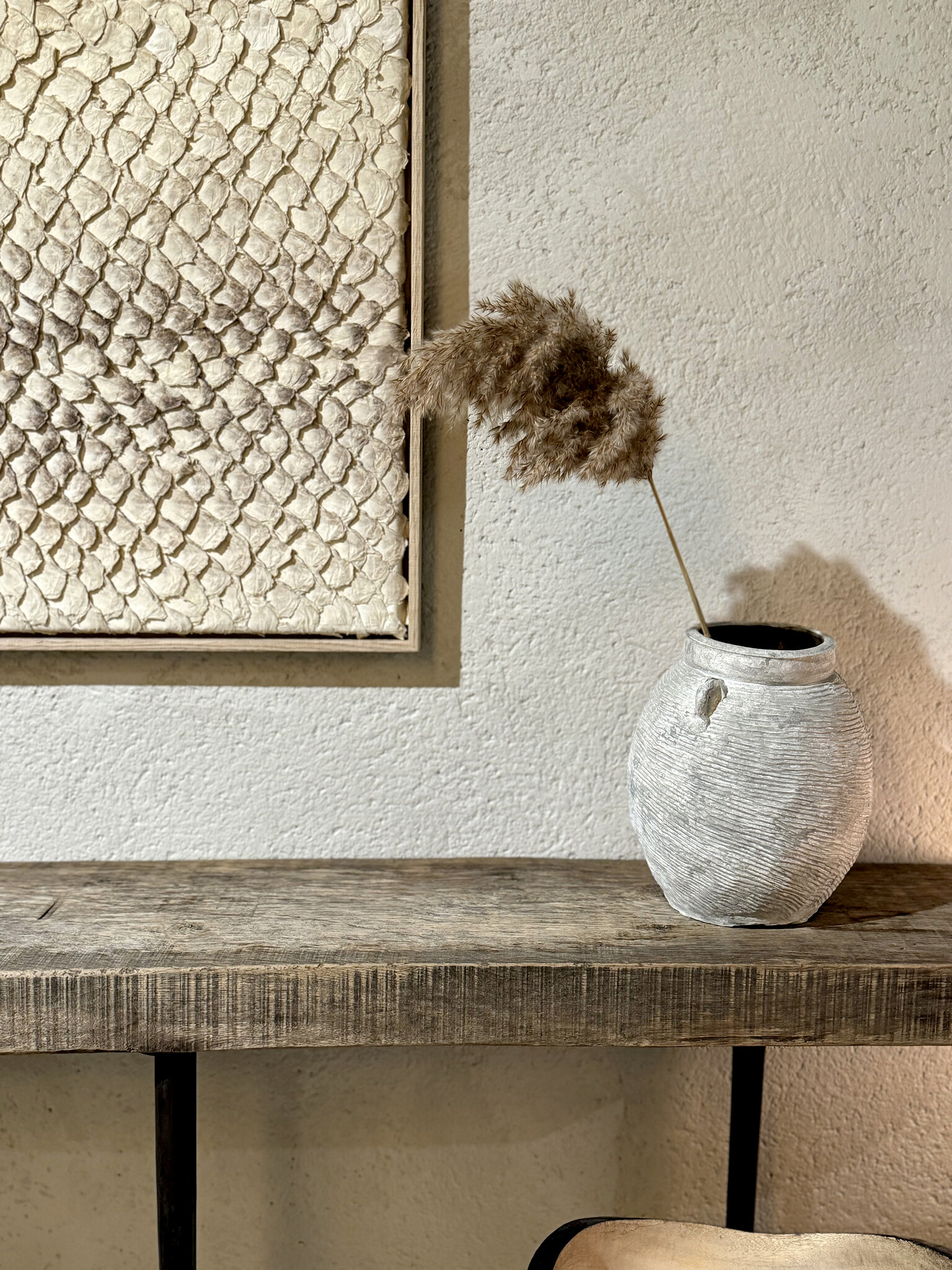 Pirarucu Leather Art - White