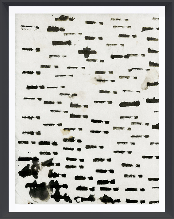 Wabi Sabi Lines Black and White Ink