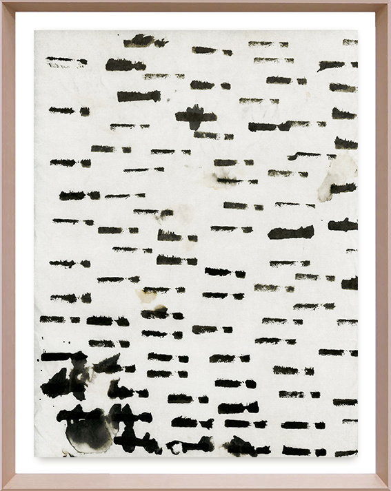 Wabi Sabi Lines Black and White Ink