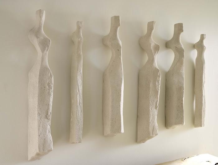 Women wall sculptures - Dreier-Set