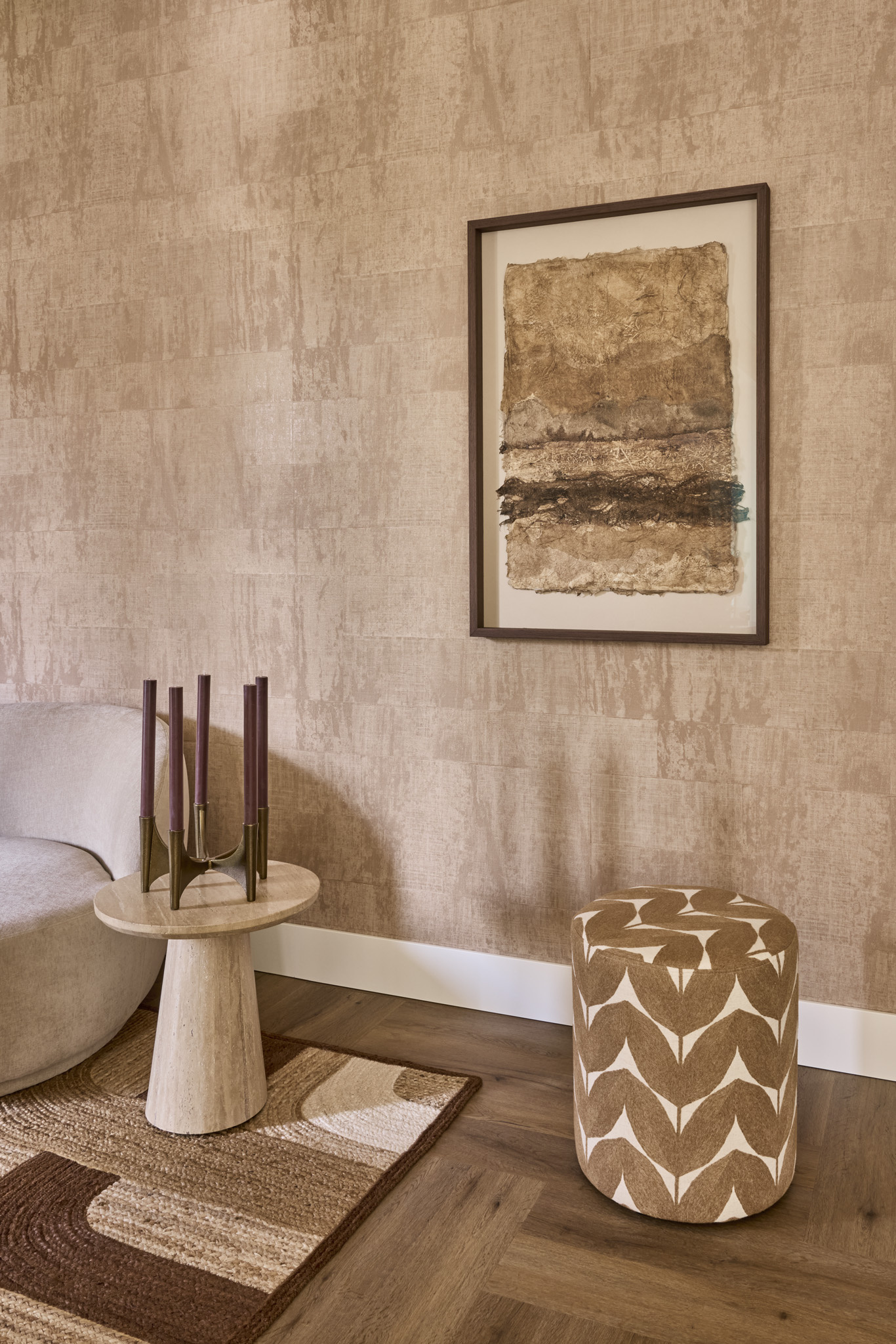 Arte De Papel Grande II (Brown and Grey)