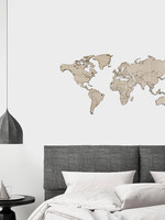 By OOAK Carte du monde en bois Small - Moq: 2
