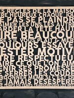 By OOAK Tableau - Les règles de la maison - Moq: 2