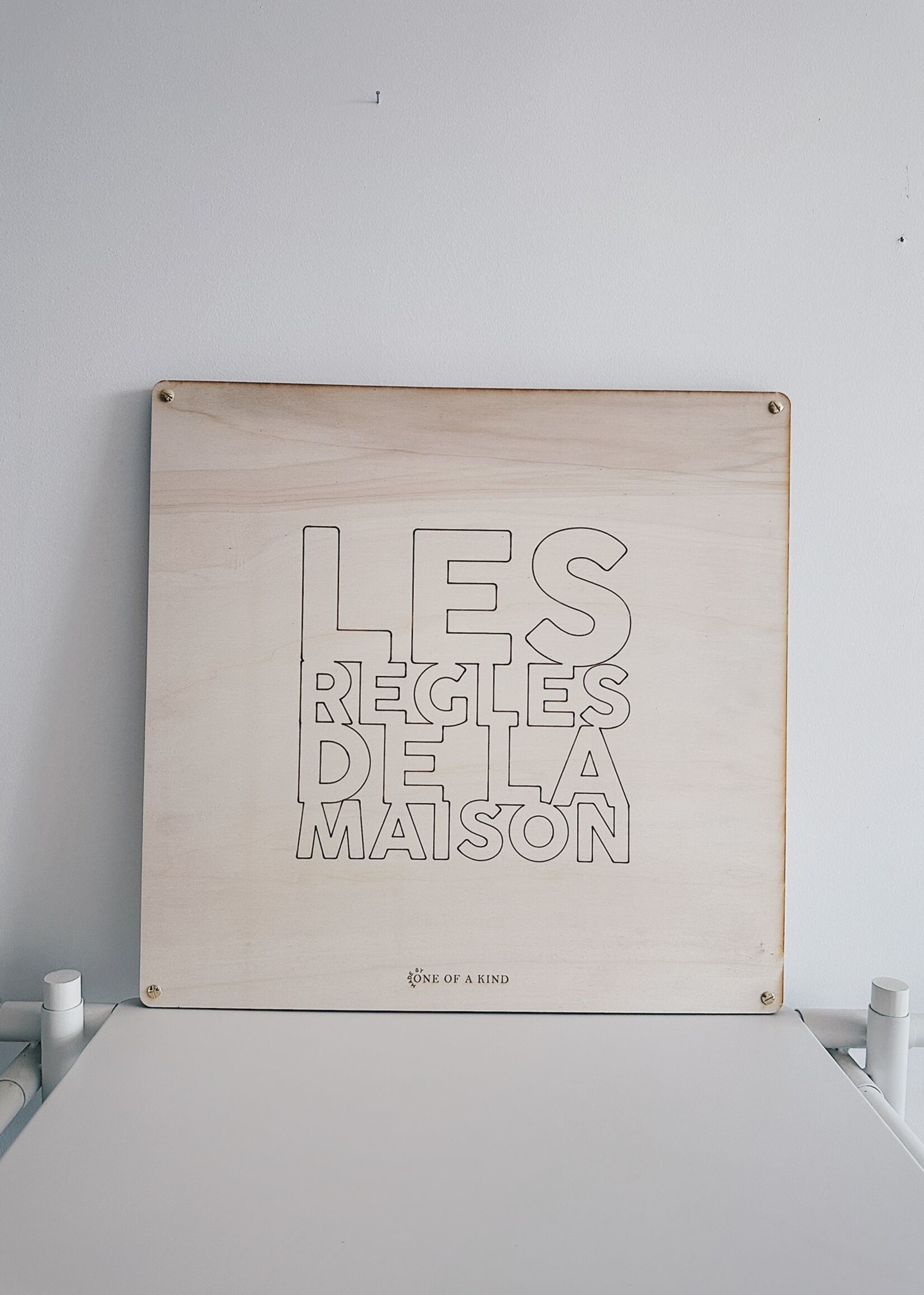 By OOAK Tableau - Les règles de la maison