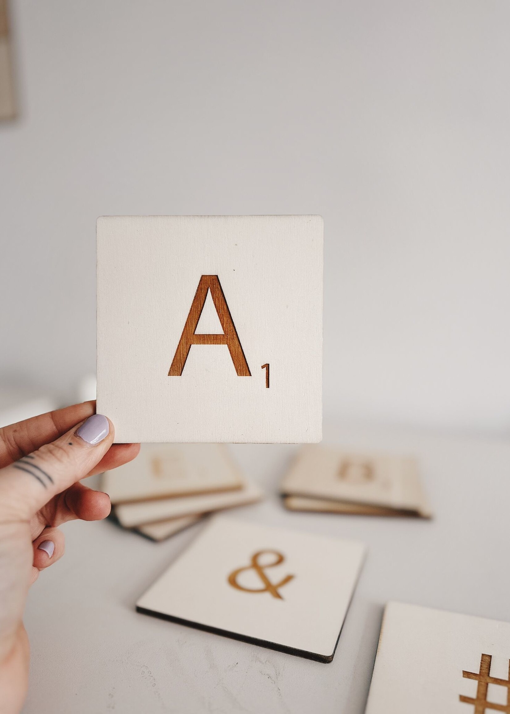 By OOAK Kit Lettres en bois