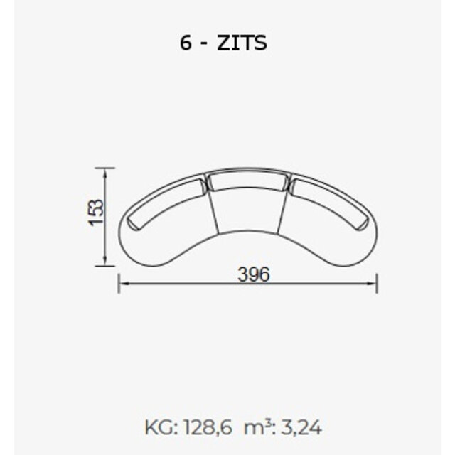 Bon Bon zitbank beige - Teddy