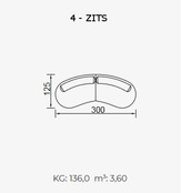 Bon Bon zitbank beige - Teddy