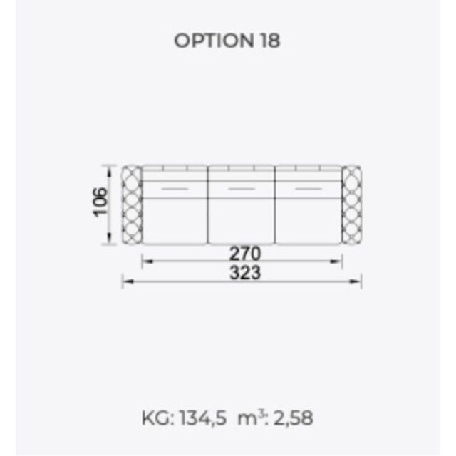Gallardo zitbank 3 zits