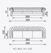 Gallardo zitbank 3 zits