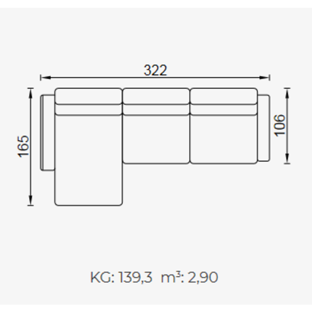 Heritage zitbank lounge