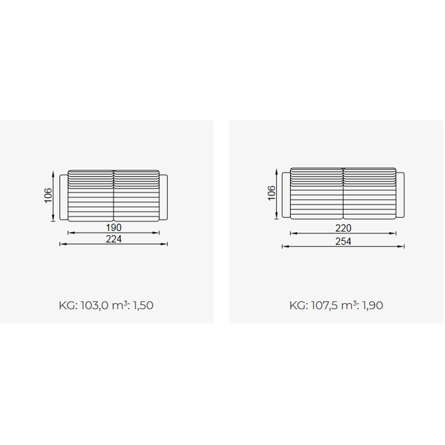 Heritage zitbank 2 zits