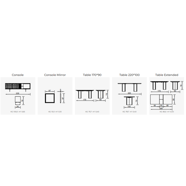 Heritage woonkamer set