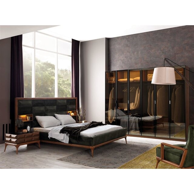 Diana Walnut Slaapkamer set Diana Walnut Slaapkamer set
