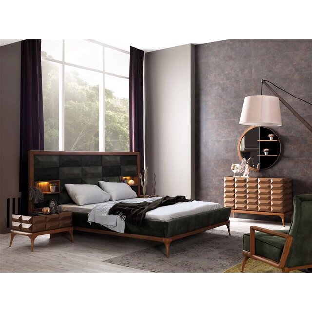 Diana Walnut Slaapkamer set Diana Walnut Slaapkamer set