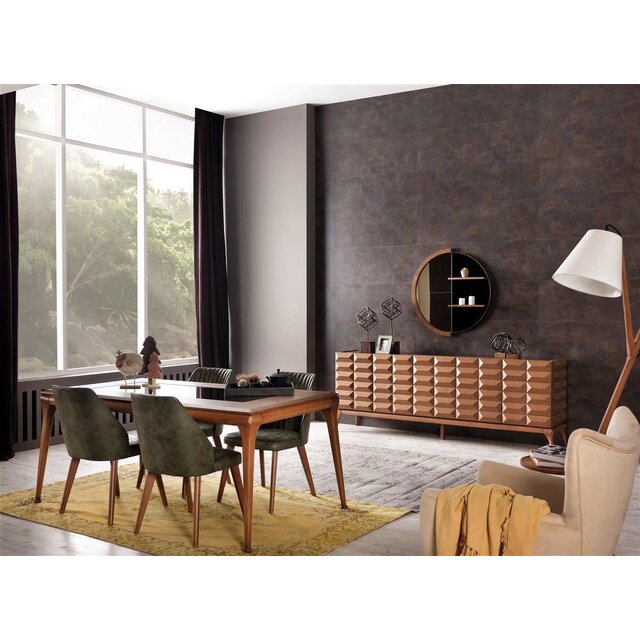 Diana Walnut Woonkamer set