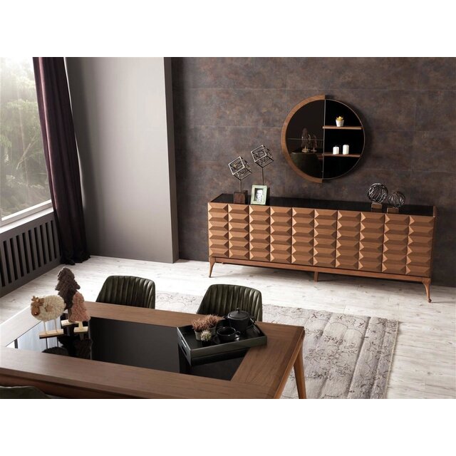 Diana Walnut Woonkamer set