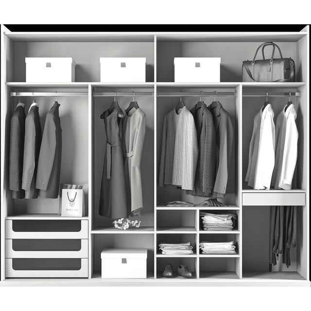 Lazio White Kledingkast Lazio White Kledingkast