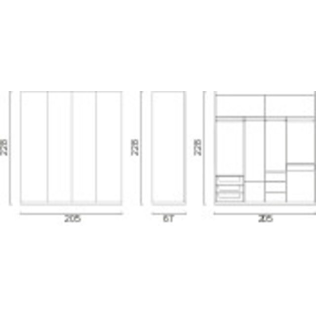 Lazio Mini Kledingkast