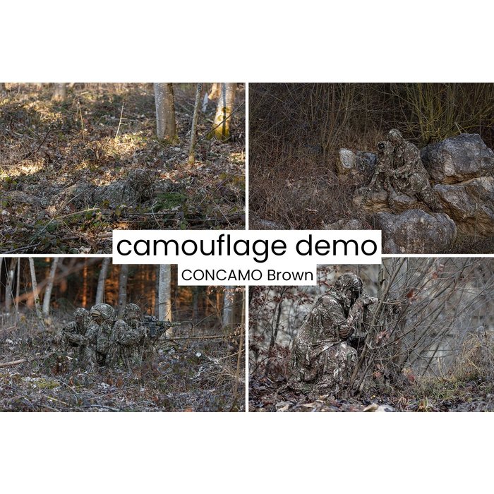 GHOSTHOOD COMPACT PONCHO - BROWN