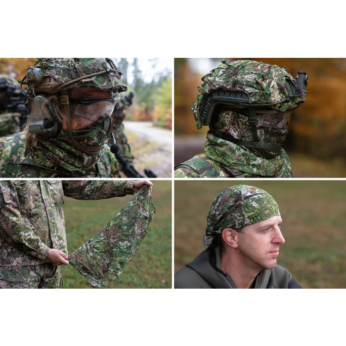 GHOSTHOOD TUBE SCARF - CONCAMO GREEN