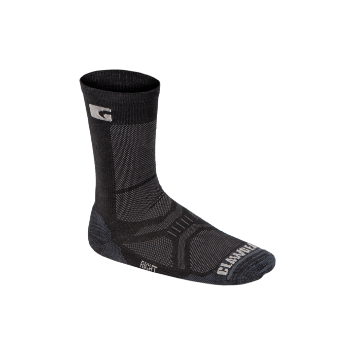 CLAWGEAR MERINO CREW SOCKS - BLACK