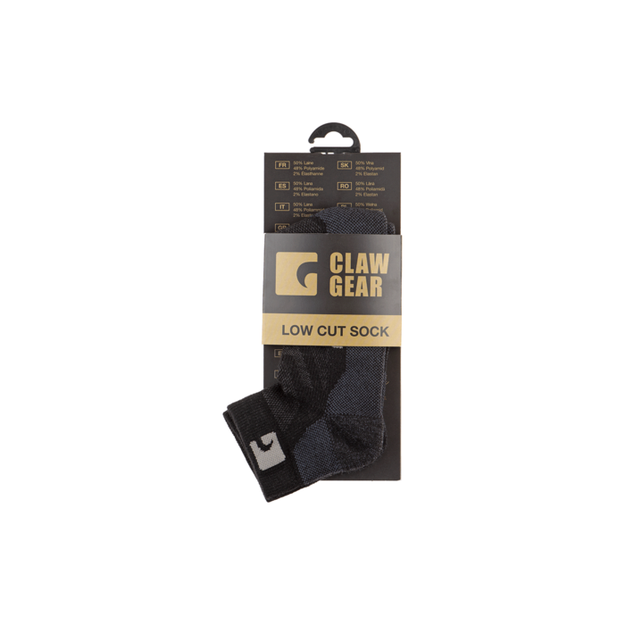 CLAWGEAR MERINO LOW CUT / ANKLE SOCKS - BLACK