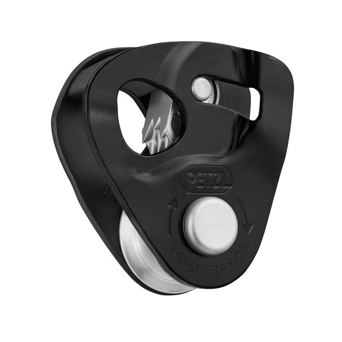 PETZL NANO TRAXION PULLEY - BLACK